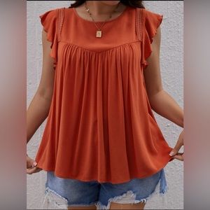 Ruffle trim blouse